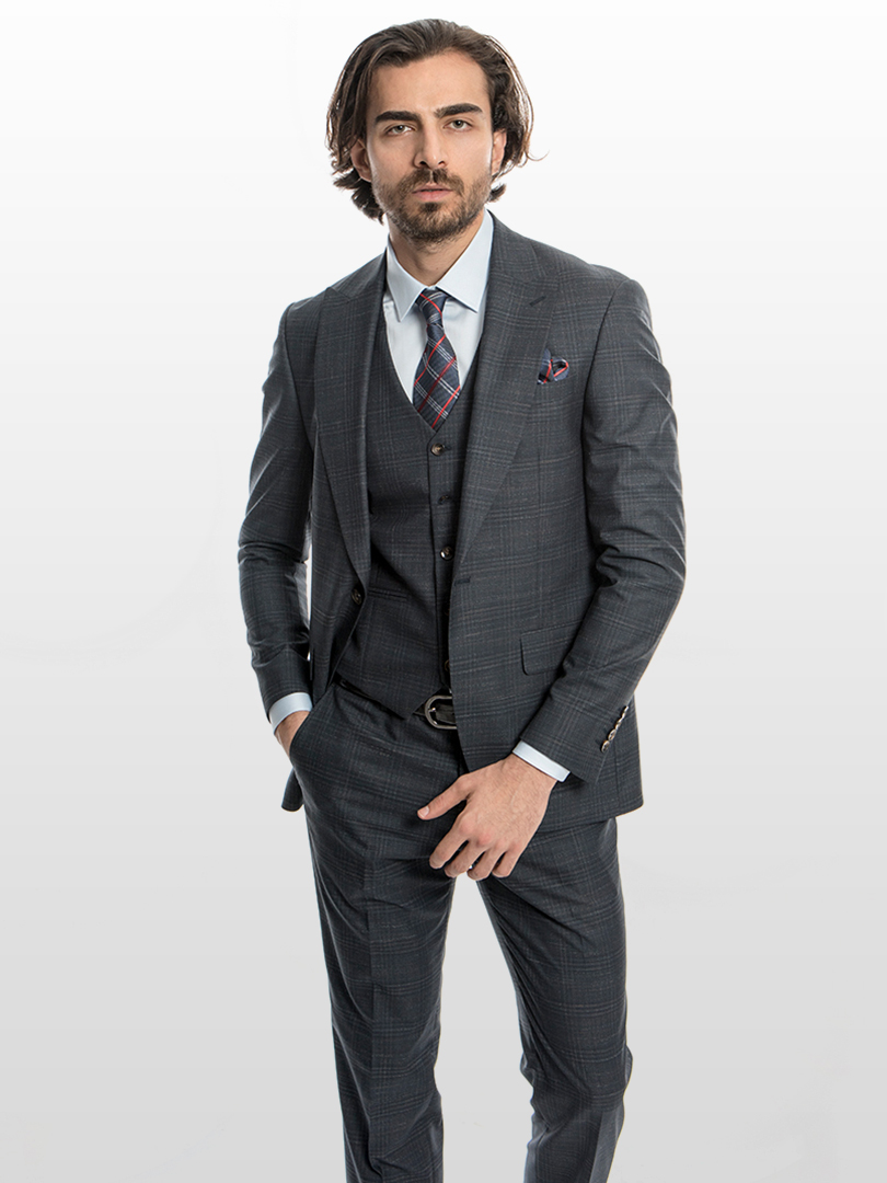 one-button-peak-lape-checked-flap-pocket-3-piece-men-suit-7b7