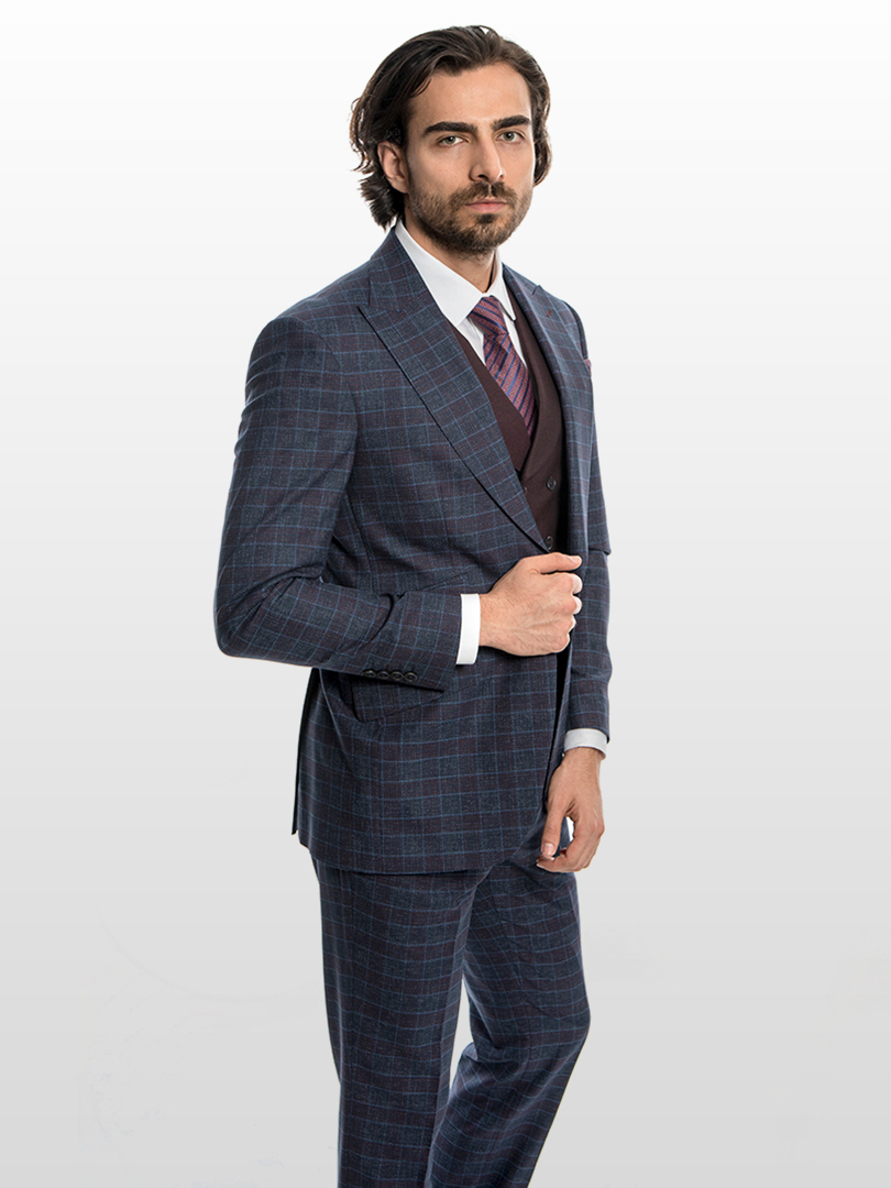 one-button-peak-lapel-checked-3-piece-men-suit-5e5