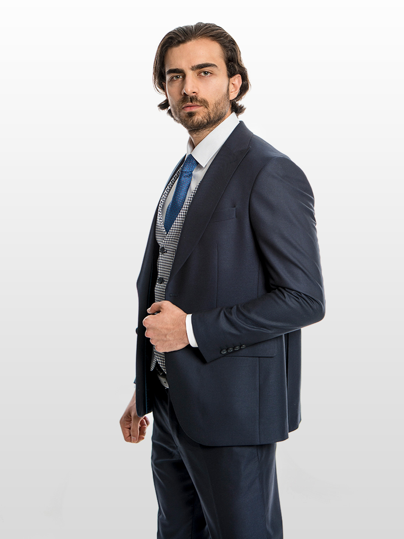single-breasted-peak-lapel-navy-blue-flap-pocket-3-piece-men-suit-1d2